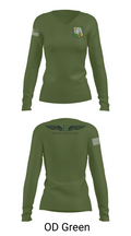 EASTERN MICHIGAN UNIVERSITY ROTC 943753 Women's Long Sleeve V-neck Shirt - 57