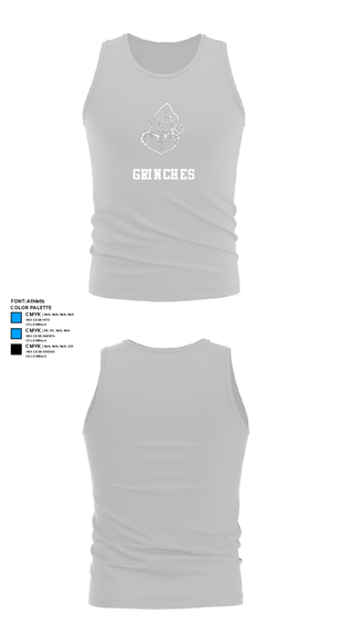 Tank Top, Grinches, Men's Basketball, Teamtime, Team time, sublimation, custom sports apparel, team uniforms, spirit wear, spiritwear, sports uniforms, custom shirts, team store, custom team store, fundraiser sports, apparel fundraiser