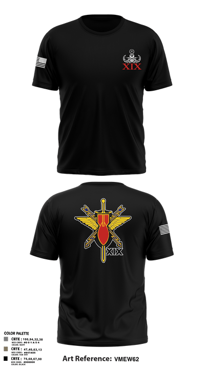 19th EOD 62274073 Short Sleeve Performance Shirt - 3