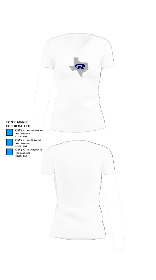 Women's Short Sleeve Vneck Shirt, Rivercrest High School Football, Football, Teamtime, Team time, sublimation, custom sports apparel, team uniforms, spirit wear, spiritwear, sports uniforms, custom shirts, team store, custom team store, fundraiser sports, apparel fundraiser