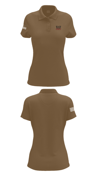 Oklahoma Union Senior High School Cheer 23375182 Women's Short Sleeve Performance Polo  - 7