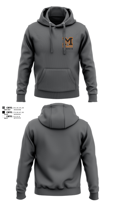 Girls Tennis McDonogh School 72297227 Hoodie - 2