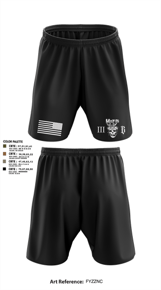 Athletic Shorts With Pockets, 3B 1-325 AIR, 2BCT, 82ND ABN DIV, Army, Teamtime, Team time, sublimation, custom sports apparel, team uniforms, spirit wear, spiritwear, sports uniforms, custom shirts, team store, custom team store, fundraiser sports, apparel fundraiser