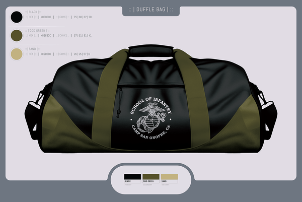 Duffle Bag, IMC, Marines, Teamtime, Team time, sublimation, custom sports apparel, team uniforms, spirit wear, spiritwear, sports uniforms, custom shirts, team store, custom team store, fundraiser sports, apparel fundraiser