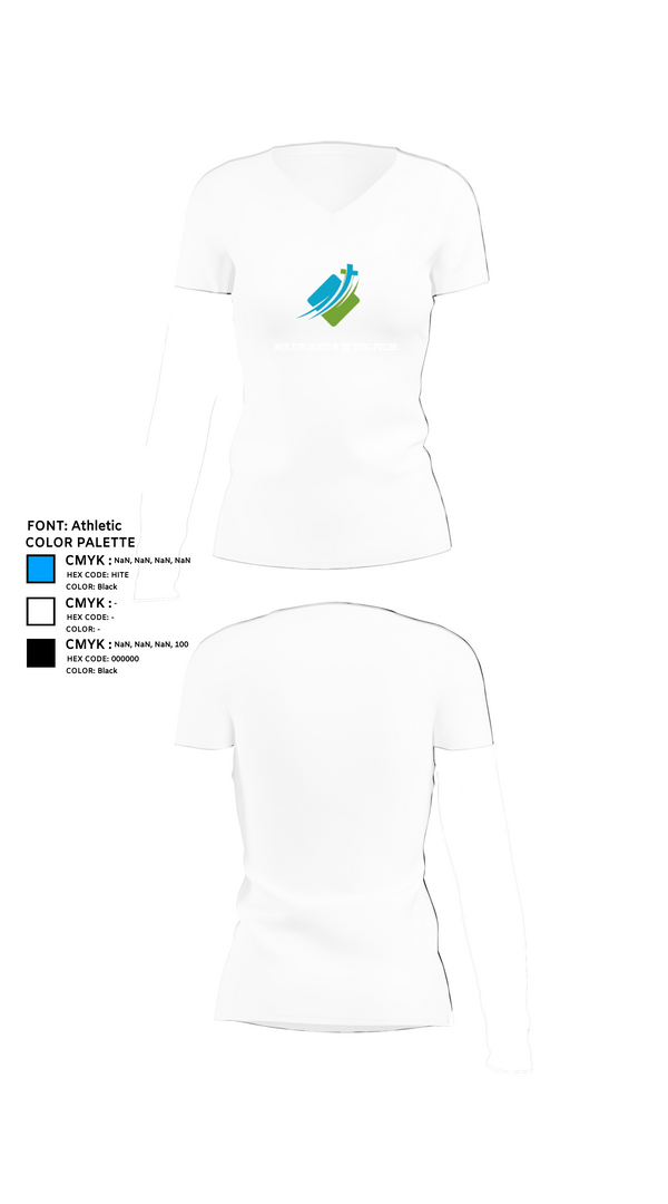 Womens Short Sleeve Vneck Shirt, Multiplicación de Discípulos, , Teamtime, Team time, sublimation, custom sports apparel, team uniforms, spirit wear, spiritwear, sports uniforms, custom shirts, team store, custom team store, fundraiser sports, apparel fundraiser