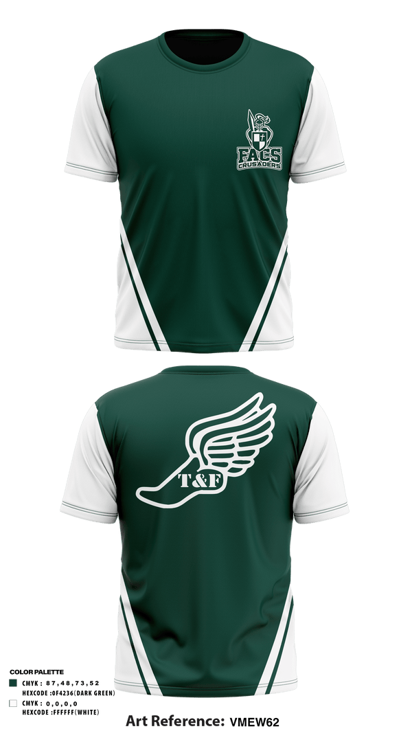 Short Sleeve Performance Shirt, FACS Crusaders, Track & Field, Teamtime, Team time, sublimation, custom sports apparel, team uniforms, spirit wear, spiritwear, sports uniforms, custom shirts, team store, custom team store, fundraiser sports, apparel fundraiser