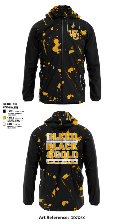 West Covina Softball Corp 51272220 Windbreaker - 1