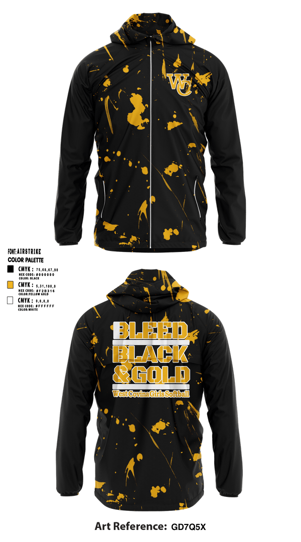 Windbreaker, West Covina Softball Corp, Softball, Teamtime, Team time, sublimation, custom sports apparel, team uniforms, spirit wear, spiritwear, sports uniforms, custom shirts, team store, custom team store, fundraiser sports, apparel fundraiser