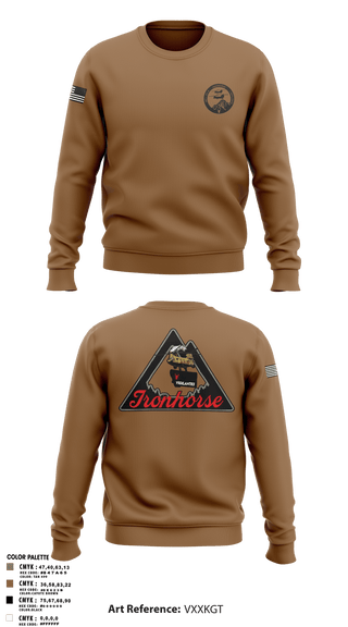 Crew Neck Sweatshirt, Bco 1-189th, Army, Teamtime, Team time, sublimation, custom sports apparel, team uniforms, spirit wear, spiritwear, sports uniforms, custom shirts, team store, custom team store, fundraiser sports, apparel fundraiser