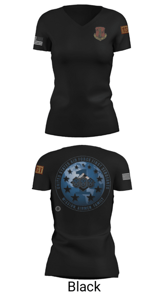 Women's Short Sleeve Vneck Shirt, 186 Air Refueling Wing, Air Force, Teamtime, Team time, sublimation, custom sports apparel, team uniforms, spirit wear, spiritwear, sports uniforms, custom shirts, team store, custom team store, fundraiser sports, apparel fundraiser