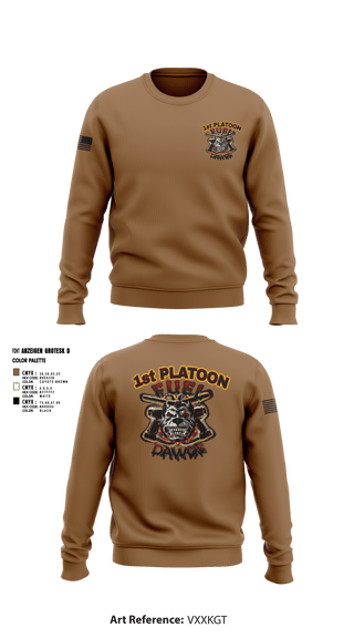 Crew Neck Sweatshirt, Fuel Dawgs, Army, Teamtime, Team time, sublimation, custom sports apparel, team uniforms, spirit wear, spiritwear, sports uniforms, custom shirts, team store, custom team store, fundraiser sports, apparel fundraiser