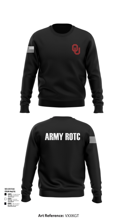 OU Army ROTC 95723228 Crew Neck Sweatshirt - 114