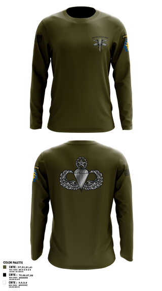Long Sleeve Performance Shirt, Army Paratroopers Brand, , Teamtime, Team time, sublimation, custom sports apparel, team uniforms, spirit wear, spiritwear, sports uniforms, custom shirts, team store, custom team store, fundraiser sports, apparel fundraiser
