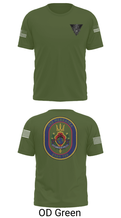 USS Nebraska 93337637 Short Sleeve Performance Shirt - 30