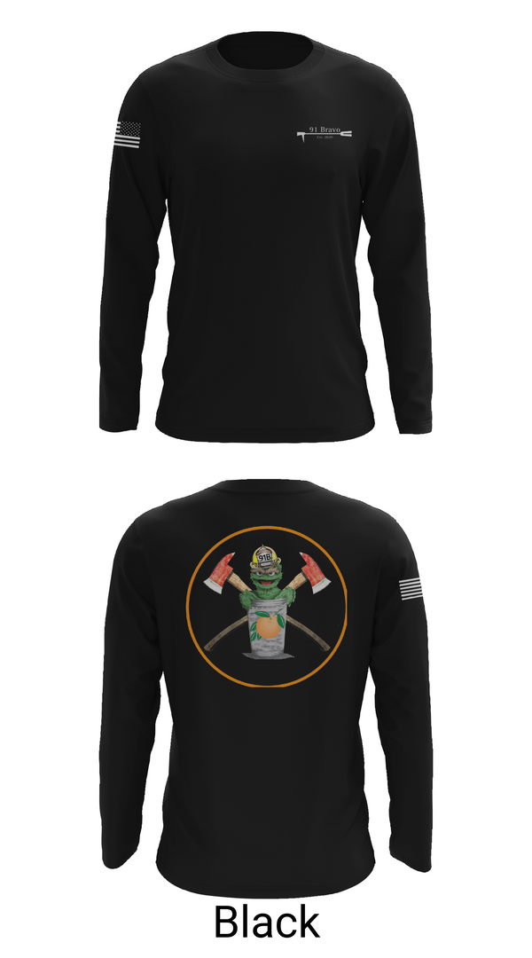 Long Sleeve Performance Shirt, 91 Bravo, Fire Department, Teamtime, Team time, sublimation, custom sports apparel, team uniforms, spirit wear, spiritwear, sports uniforms, custom shirts, team store, custom team store, fundraiser sports, apparel fundraiser