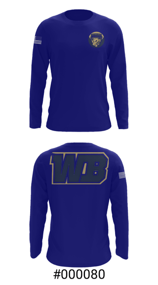 Long Sleeve Performance Shirt, West Boca Raton Community High School Lacrosse, Women's Lacrosse, Teamtime, Team time, sublimation, custom sports apparel, team uniforms, spirit wear, spiritwear, sports uniforms, custom shirts, team store, custom team store, fundraiser sports, apparel fundraiser