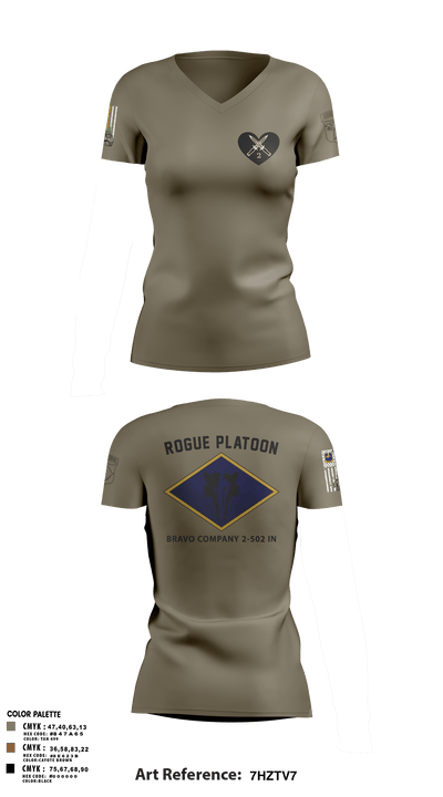 B. CO 2-502 75241297 Women's Short Sleeve V-neck Shirt - 1