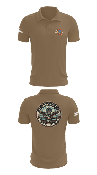 MACS 24 ATC Detachment A 44411642 Short Sleeve Performance Polo - 7