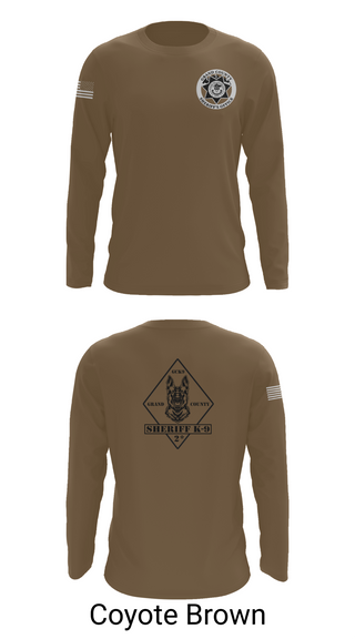 Long Sleeve Performance Shirt, GCSO K9, , Teamtime, Team time, sublimation, custom sports apparel, team uniforms, spirit wear, spiritwear, sports uniforms, custom shirts, team store, custom team store, fundraiser sports, apparel fundraiser