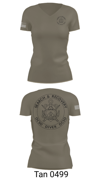 Womens Short Sleeve Vneck Shirt, Underwater Search & Recovery Team, Police, Teamtime, Team time, sublimation, custom sports apparel, team uniforms, spirit wear, spiritwear, sports uniforms, custom shirts, team store, custom team store, fundraiser sports, apparel fundraiser