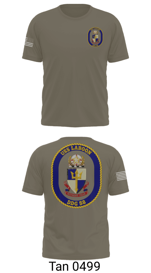 Old School Cotton Feel Shirt, USS LABOON - DDG 58, Navy, Teamtime, Team time, sublimation, custom sports apparel, team uniforms, spirit wear, spiritwear, sports uniforms, custom shirts, team store, custom team store, fundraiser sports, apparel fundraiser