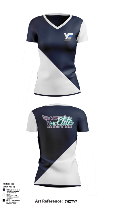 YAC Foundation (Young Athletes For Christ) 20003794 Women's Short Sleeve V-neck Shirt - 3