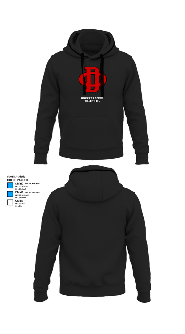 Hoodie, DuQuoin High School Volleyball, Women's Volleyball, Teamtime, Team time, sublimation, custom sports apparel, team uniforms, spirit wear, spiritwear, sports uniforms, custom shirts, team store, custom team store, fundraiser sports, apparel fundraiser