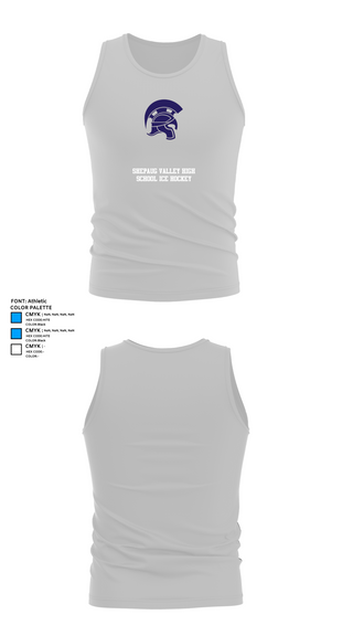 Tank Top, Shepaug Valley High School Ice Hockey, Ice Hockey, Teamtime, Team time, sublimation, custom sports apparel, team uniforms, spirit wear, spiritwear, sports uniforms, custom shirts, team store, custom team store, fundraiser sports, apparel fundraiser