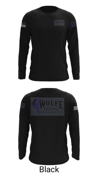 Long Sleeve Performance Shirt, Wolfe FarmsWolfe Farms, , Teamtime, Team time, sublimation, custom sports apparel, team uniforms, spirit wear, spiritwear, sports uniforms, custom shirts, team store, custom team store, fundraiser sports, apparel fundraiser