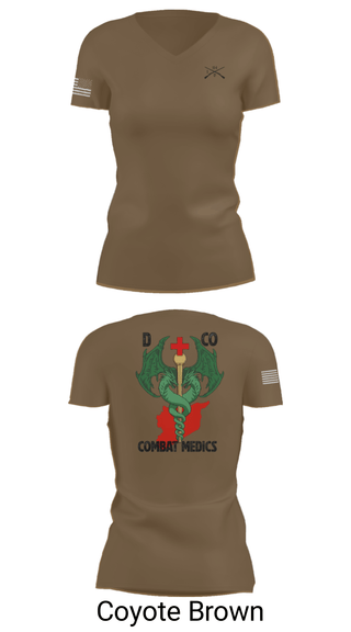 Womens Short Sleeve Vneck Shirt, D-co 1-114th, Army, Teamtime, Team time, sublimation, custom sports apparel, team uniforms, spirit wear, spiritwear, sports uniforms, custom shirts, team store, custom team store, fundraiser sports, apparel fundraiser