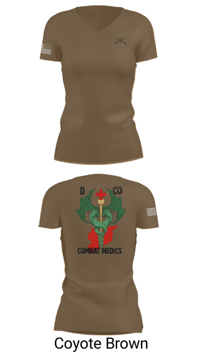 D-co 1-114th 40001496 Women's Short Sleeve V-neck Shirt - 8