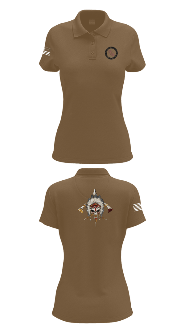 Women's Short Sleeve Performance Polo, Seminole Battalion, Army, Teamtime, Team time, sublimation, custom sports apparel, team uniforms, spirit wear, spiritwear, sports uniforms, custom shirts, team store, custom team store, fundraiser sports, apparel fundraiser