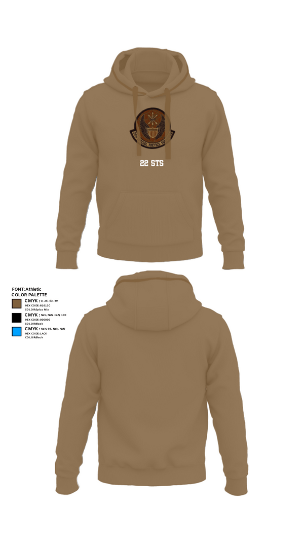 Hoodie, 22 STS, Air Force, Teamtime, Team time, sublimation, custom sports apparel, team uniforms, spirit wear, spiritwear, sports uniforms, custom shirts, team store, custom team store, fundraiser sports, apparel fundraiser