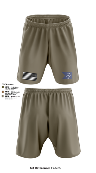 Athletic Shorts With Pockets, C Co 1-125th IN, , Teamtime, Team time, sublimation, custom sports apparel, team uniforms, spirit wear, spiritwear, sports uniforms, custom shirts, team store, custom team store, fundraiser sports, apparel fundraiser