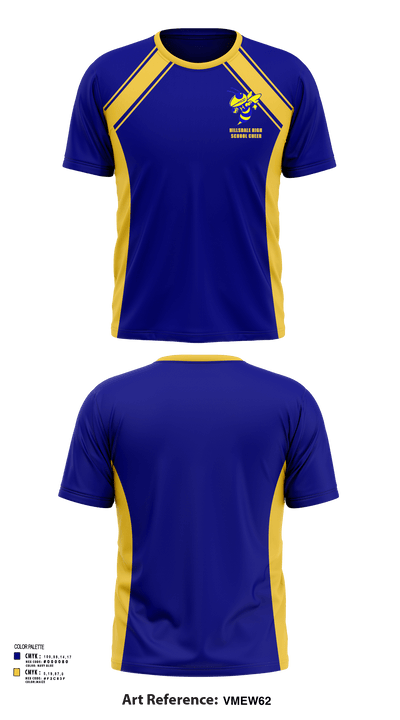 Hillsdale High School Cheer 6218082 Short Sleeve Performance Shirt - 117