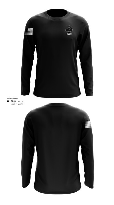 Connellsville Area Hugh School Junior ROTC 41673326 Long Sleeve Performance Shirt 1