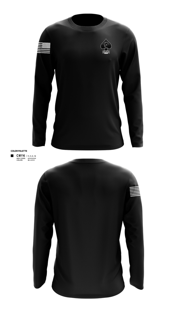 Long Sleeve Performance Shirt, Connellsville Area Hugh School Junior ROTC, Army, Teamtime, Team time, sublimation, custom sports apparel, team uniforms, spirit wear, spiritwear, sports uniforms, custom shirts, team store, custom team store, fundraiser sports, apparel fundraiser