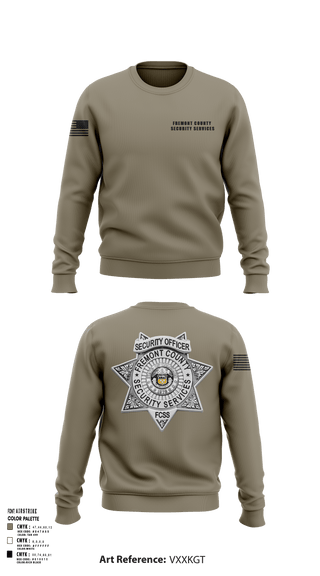 Crew Neck Sweatshirt, Fremont County Security Services, Police, Teamtime, Team time, sublimation, custom sports apparel, team uniforms, spirit wear, spiritwear, sports uniforms, custom shirts, team store, custom team store, fundraiser sports, apparel fundraiser