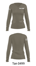 7th ESB 42039106 Women's Long Sleeve V-neck Shirt - 77