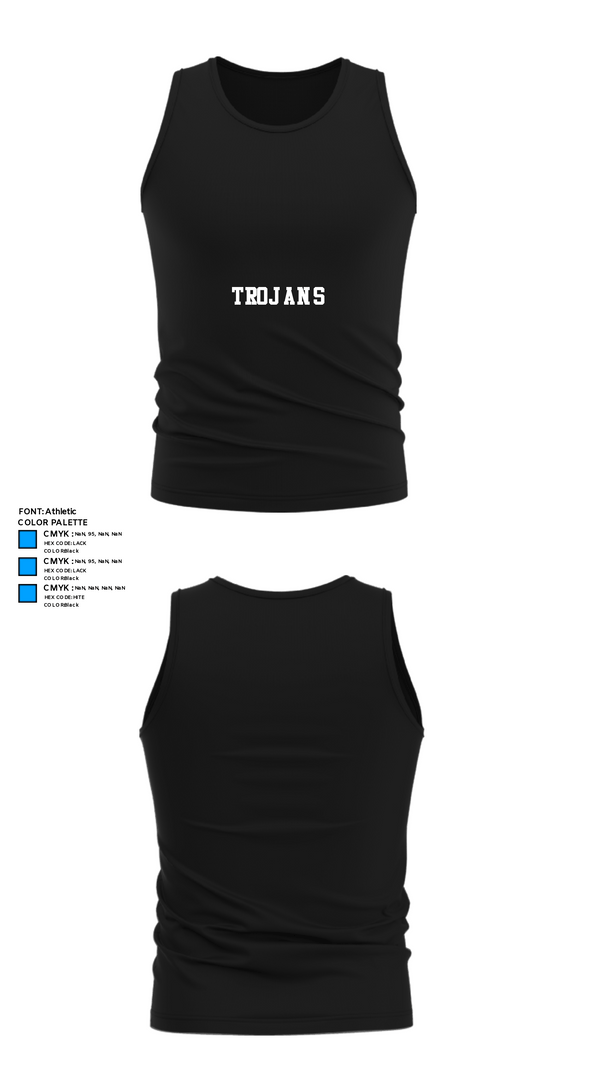 Tank Top, Trojans, Track & Field, Teamtime, Team time, sublimation, custom sports apparel, team uniforms, spirit wear, spiritwear, sports uniforms, custom shirts, team store, custom team store, fundraiser sports, apparel fundraiser