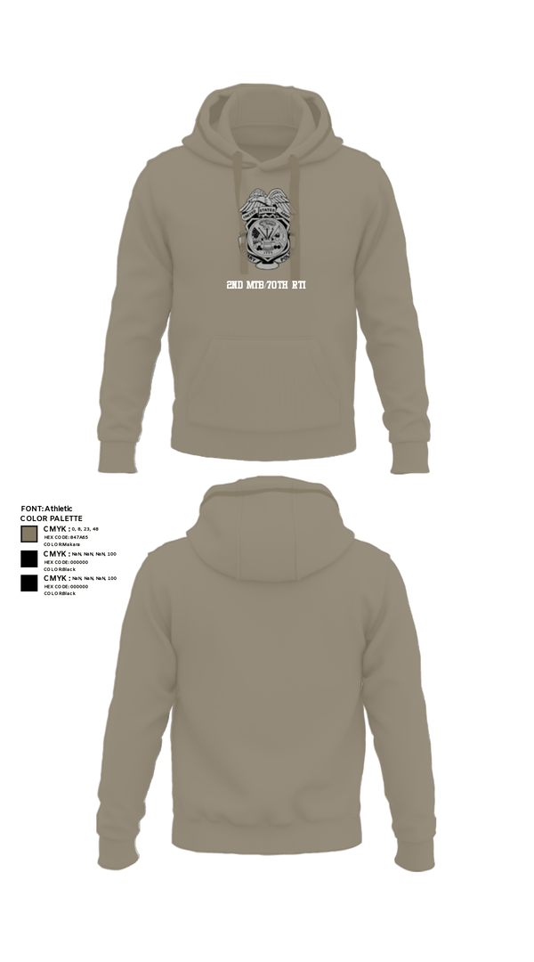 Hoodie, 2nd MTB/70th RTI, Army, Teamtime, Team time, sublimation, custom sports apparel, team uniforms, spirit wear, spiritwear, sports uniforms, custom shirts, team store, custom team store, fundraiser sports, apparel fundraiser