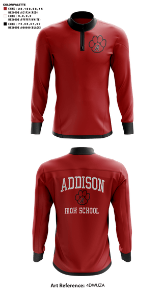 Quarter Zip Jacket, Addison High School Basketball, Men's Basketball, Teamtime, Team time, sublimation, custom sports apparel, team uniforms, spirit wear, spiritwear, sports uniforms, custom shirts, team store, custom team store, fundraiser sports, apparel fundraiser