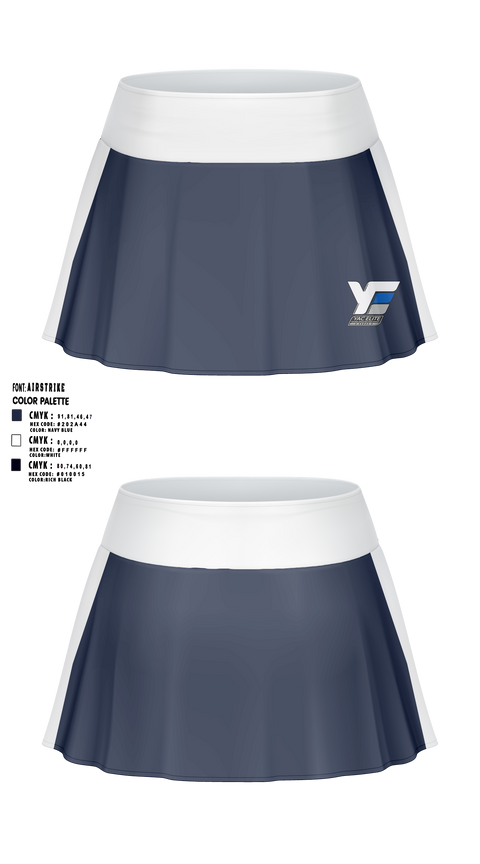 Skort, YAC Foundation (Young Athletes For Christ), Spirit Store, Teamtime, Team time, sublimation, custom sports apparel, team uniforms, spirit wear, spiritwear, sports uniforms, custom shirts, team store, custom team store, fundraiser sports, apparel fundraiser