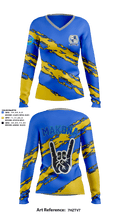 MAKONA Fraternity 2682249 Women's Long Sleeve V-neck Shirt - 1
