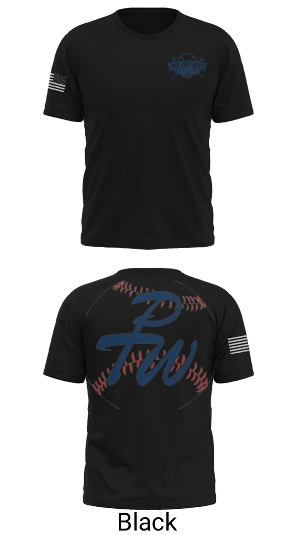 Old School Cotton Feel Shirt, Par-Troy West Little League Baseball, Baseball, Teamtime, Team time, sublimation, custom sports apparel, team uniforms, spirit wear, spiritwear, sports uniforms, custom shirts, team store, custom team store, fundraiser sports, apparel fundraiser