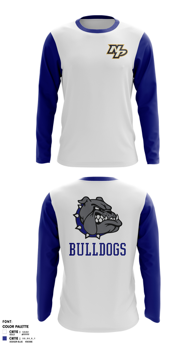 NP Bulldogs 35617767 Long Sleeve Performance Shirt 41