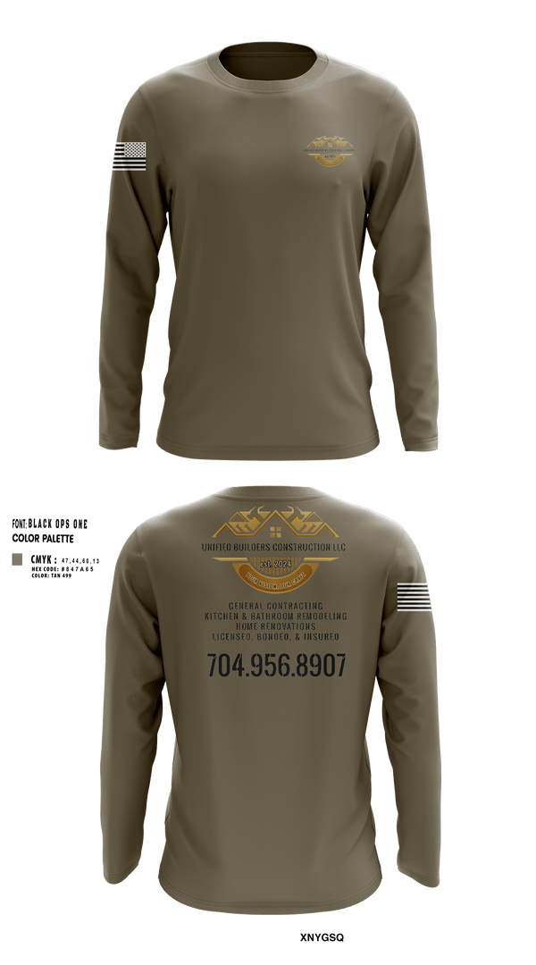 Long Sleeve Performance Shirt, Unified Builders Construction LLC, , Teamtime, Team time, sublimation, custom sports apparel, team uniforms, spirit wear, spiritwear, sports uniforms, custom shirts, team store, custom team store, fundraiser sports, apparel fundraiser