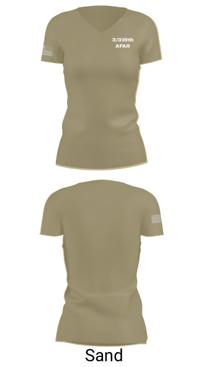 3/319th AFAR 2298170 Women's Short Sleeve V-neck Shirt - 88