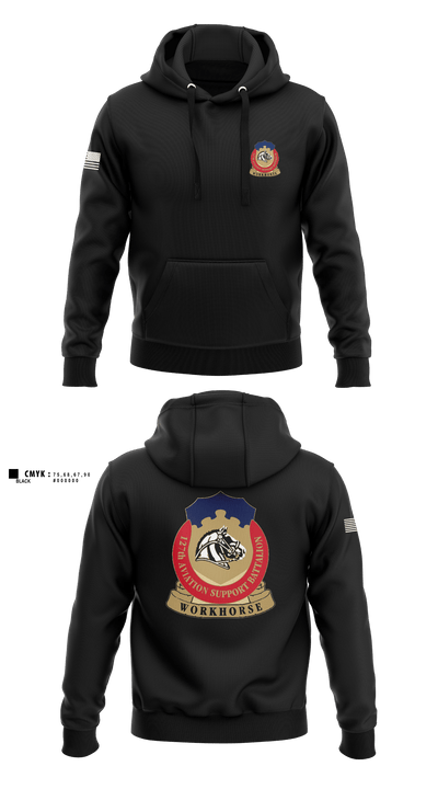 127th ASB WORKHORSE 79378829 Hoodie - 1