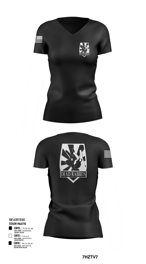 Womens Short Sleeve Vneck Shirt, Dead Rabbits, , Teamtime, Team time, sublimation, custom sports apparel, team uniforms, spirit wear, spiritwear, sports uniforms, custom shirts, team store, custom team store, fundraiser sports, apparel fundraiser